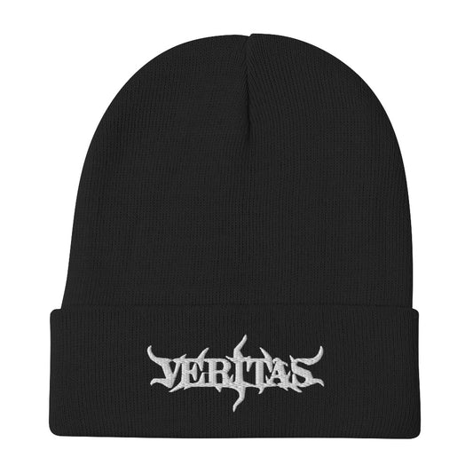 Veritas White Logo Embroidered Beanie