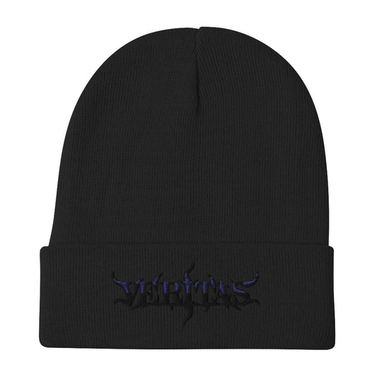 Veritas Black Logo Embroidered Beanie
