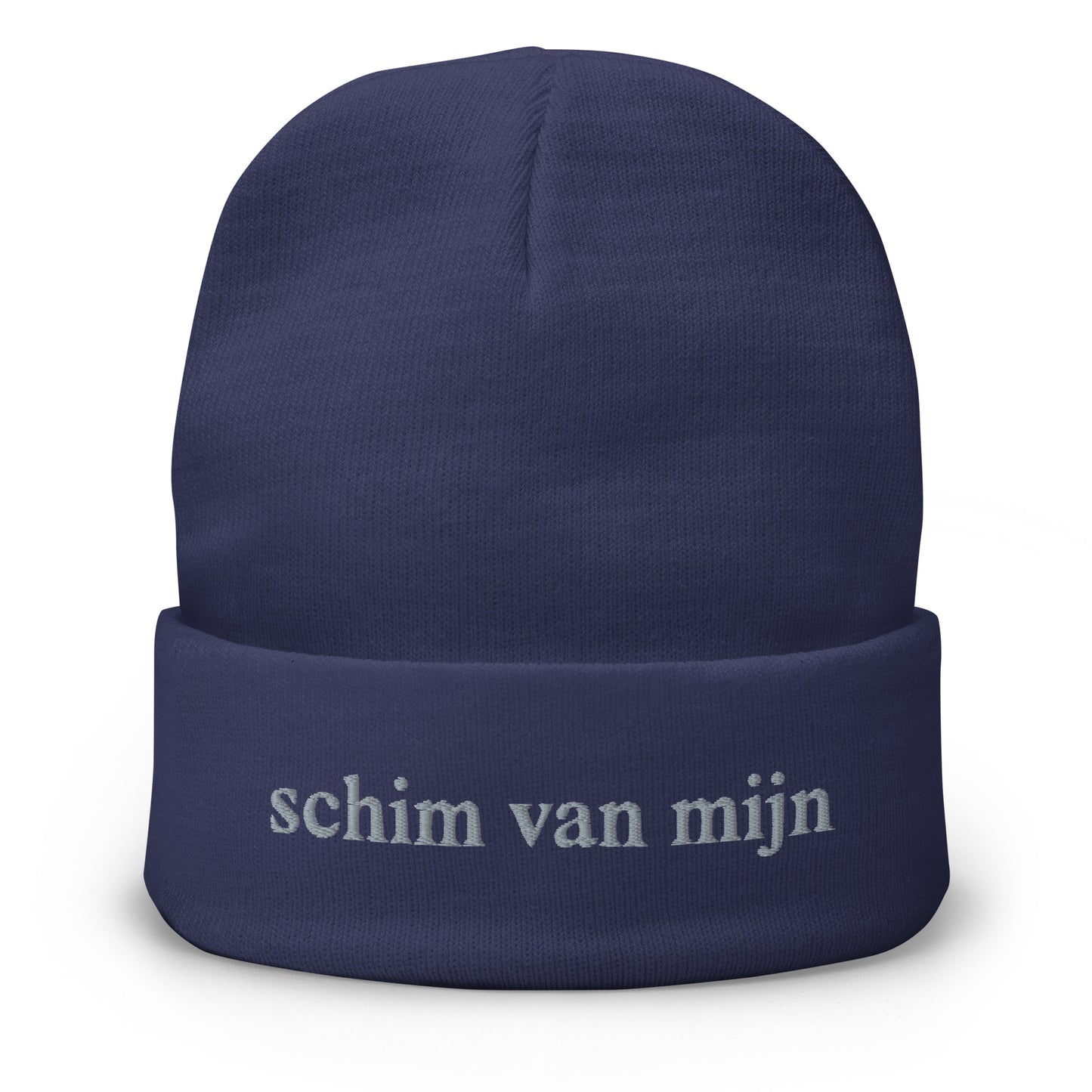 Schim van Mijn Logo Black Embroidered Beanie